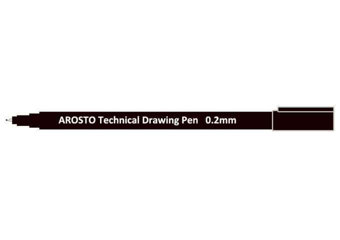 Black Pigment Ink PP Technical Drawing Pens for Sketching or Writing Waterproof