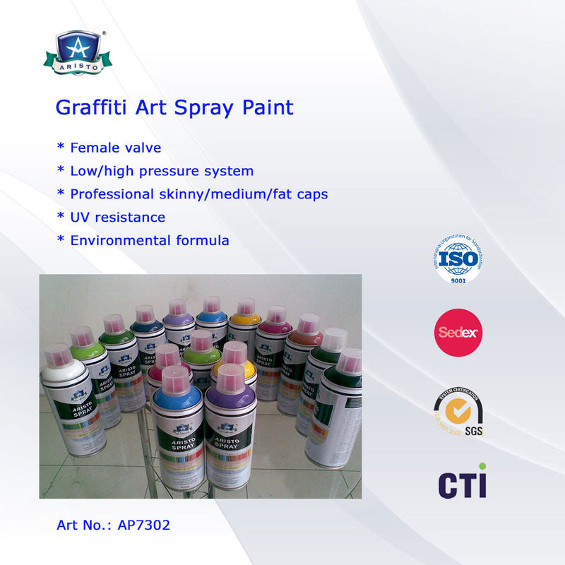 Multi Colors 400ml Art Graffiti Spray Paint For Wall House Decoration