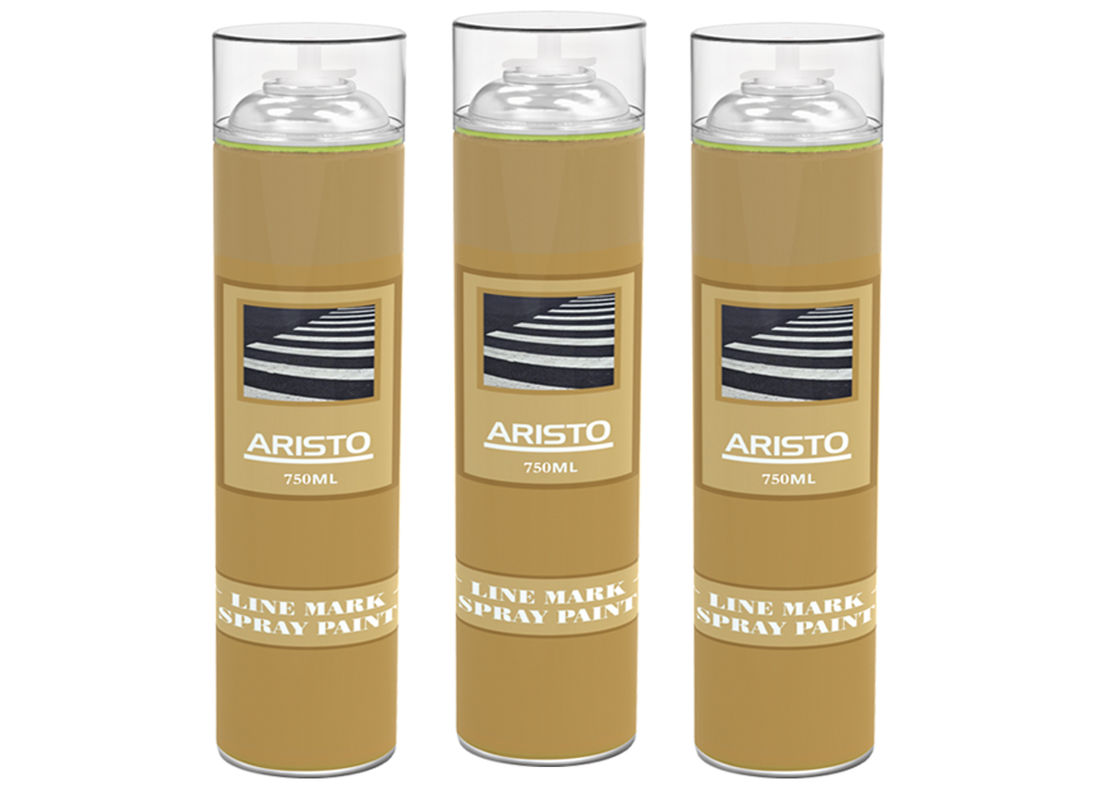 750ml Acrylic Line Mark Spray Paint Road Marking Spray Paint With Normal Fluo Colors