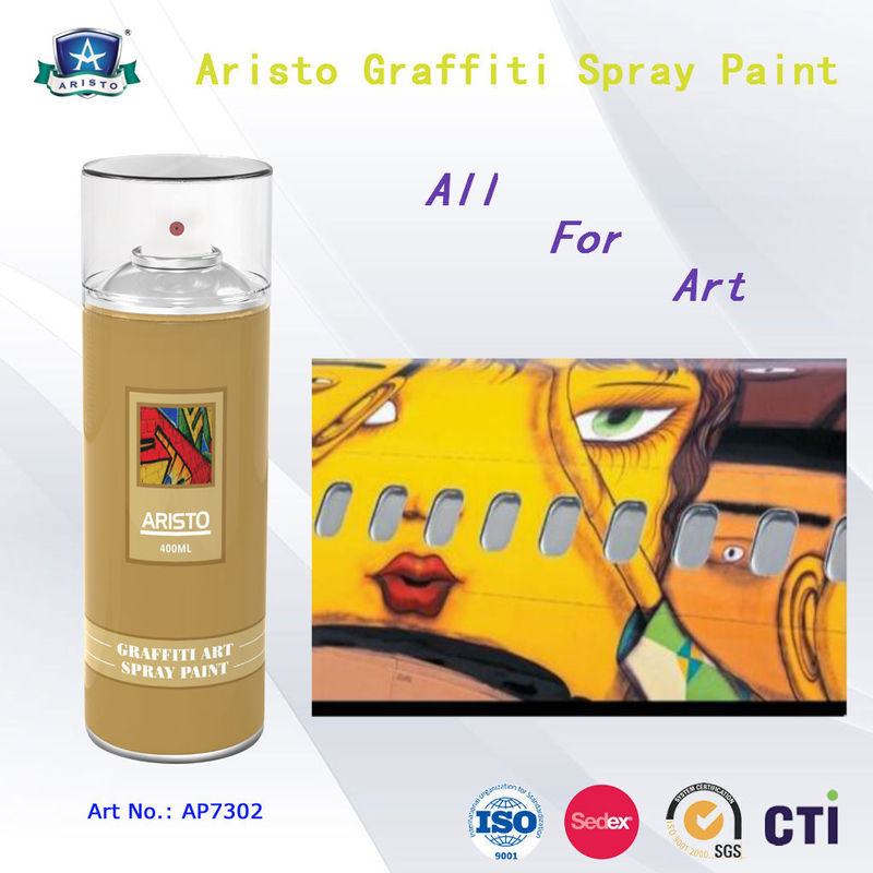 Multi Color Acrylic Art Aerosol Graffiti Spray Paint For Metal