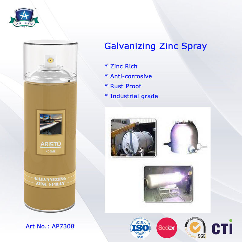 Cold Galvanizing Zinc Spray Paint / Zinc Rich Paint Protective Coating