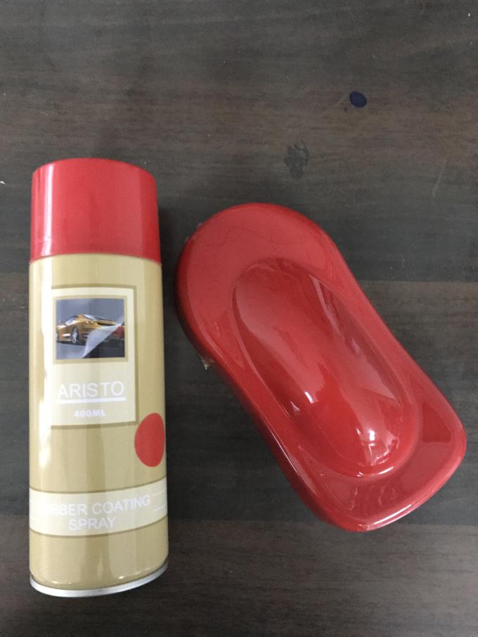 Water Based Paint Removable Rubber Coating Spray, Red Color Aerosol
