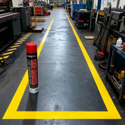 750ml Volume Line Marking Spray Paint with 600g Gross Weight and Flammable Safety Precautions for Interior & Exterior Use