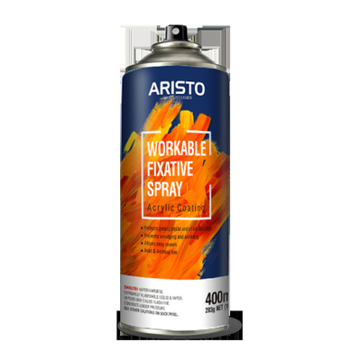 Concentrated Nozzle Workable Fixative Spray Male Valve Aristo 400ml For Canvas