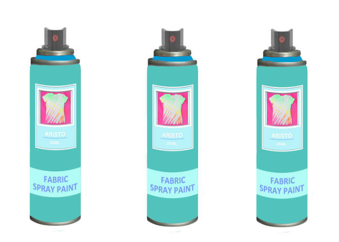 DIY White Fabric Spray Paint For Fabric Washable No Odor 3Oz / Can