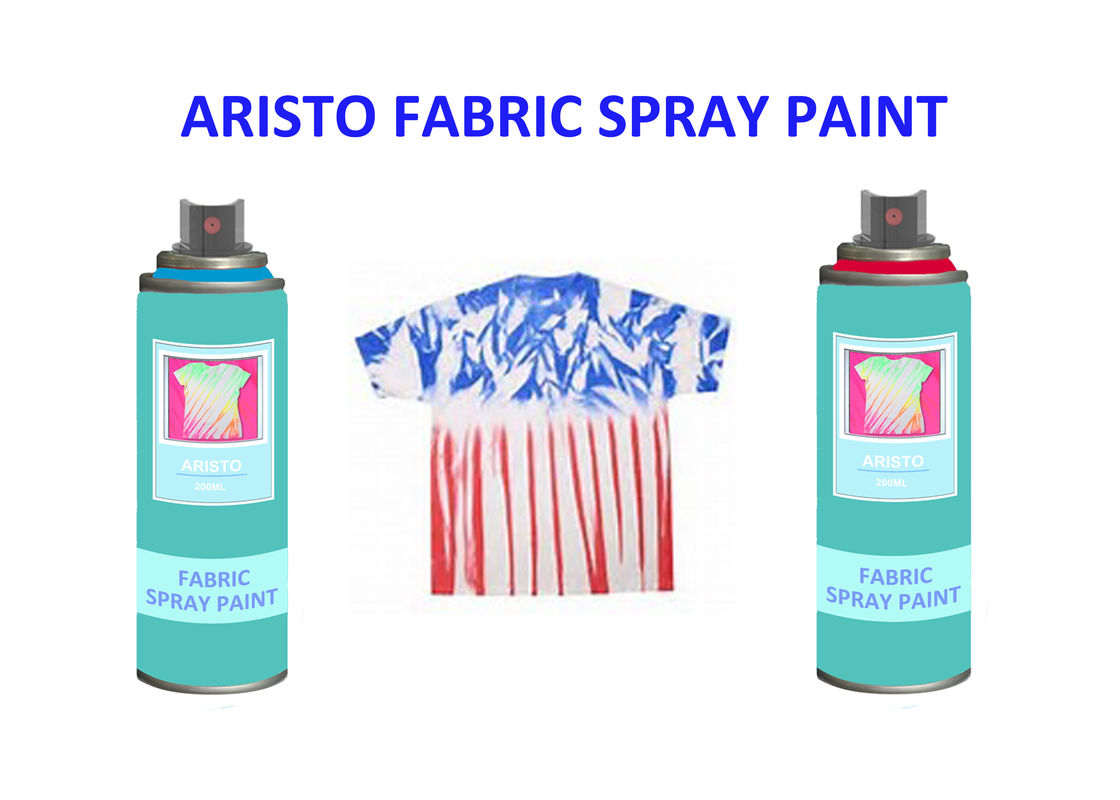 Non toxic UV Resistance Fabric Spray Paint for Clothes , Waterproof